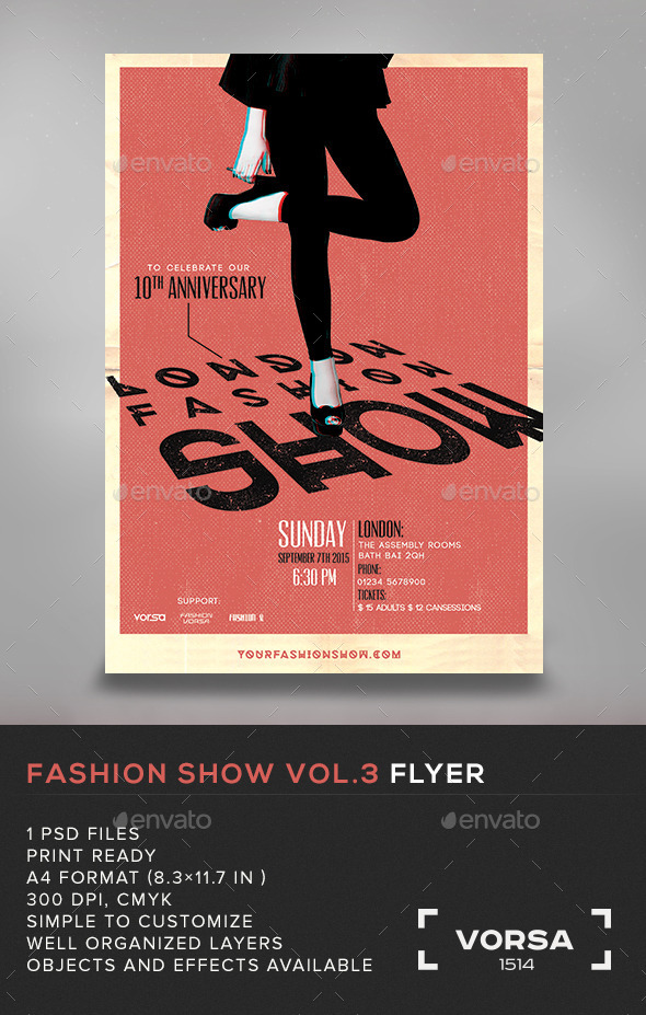 GraphicRiver Fashion Show Flyer vol.3 10972059 GraphicRiver Fashion Show Flyer vol.3 10972059