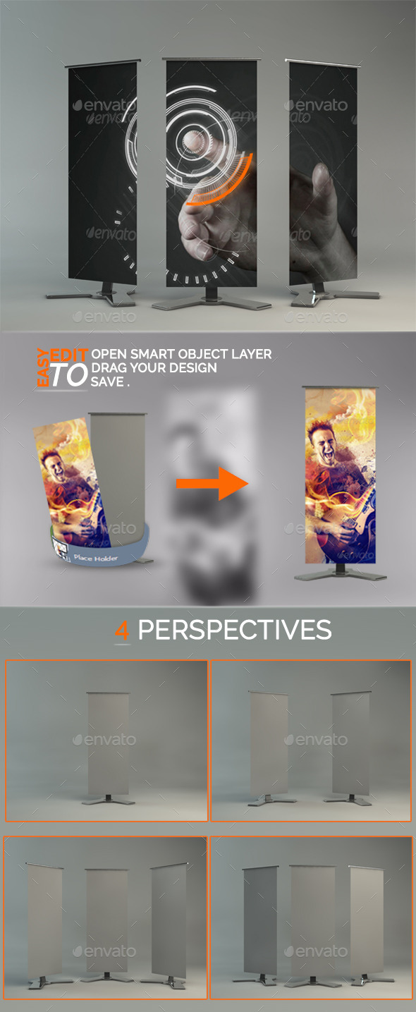 GraphicRiver special Rollup banner mockup 10972902 GraphicRiver special Rollup banner mockup 10972902