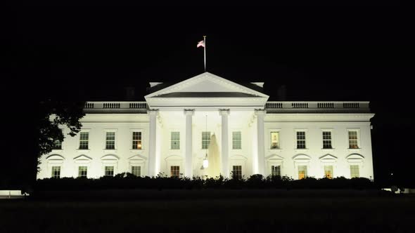 The White House At Night The White House At Night