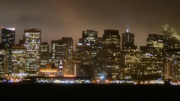 The Foggy San Francisco Skyline At Night 11 The Foggy San Francisco Skyline At Night 11