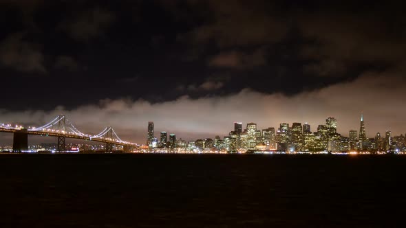 The Foggy San Francisco Skyline At Night 13 The Foggy San Francisco Skyline At Night 13