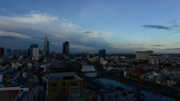 Time Lapse Of Sunset In Ho Chi Minh City Saigon 2