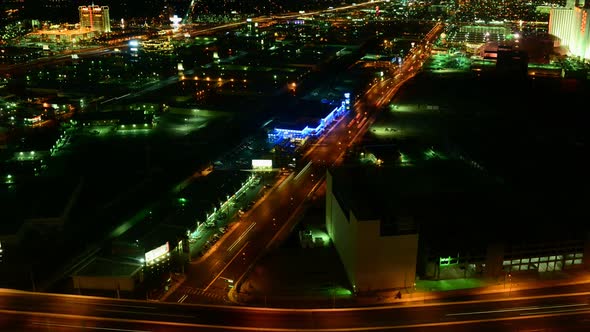 Time Lapse Of Las Vegas Suburbs At Night