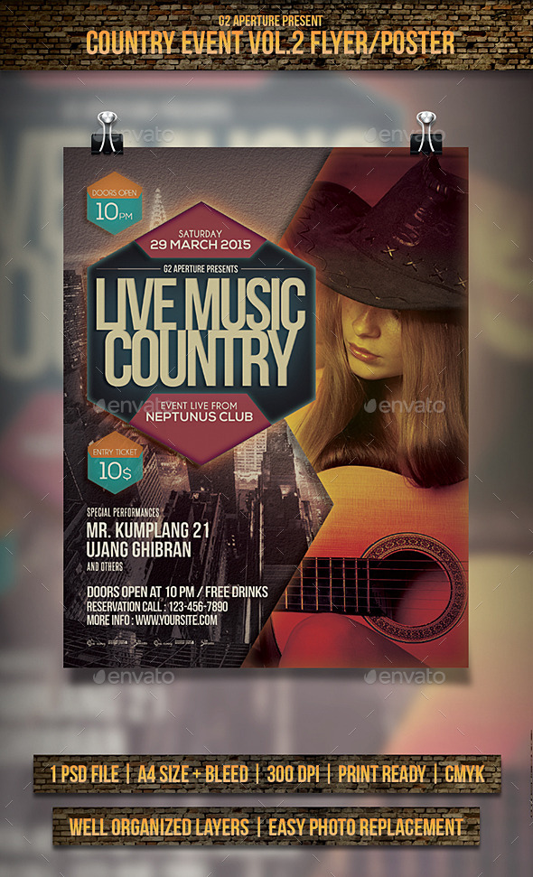 GraphicRiver Country Event Flyer Poster Vol.2 10977726 GraphicRiver Country Event Flyer Poster Vol.2 10977726