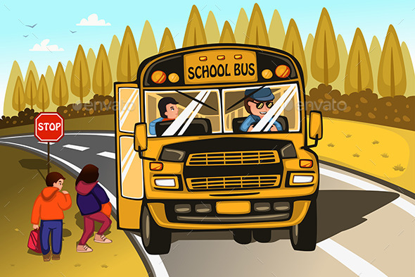 GraphicRiver School Bus 10977989 GraphicRiver School Bus 10977989