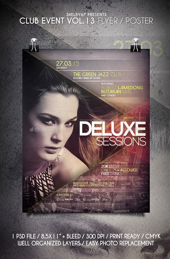 GraphicRiver Club Event Flyer Poster Vol 13 10979343 GraphicRiver Club Event Flyer Poster Vol 13 10979343