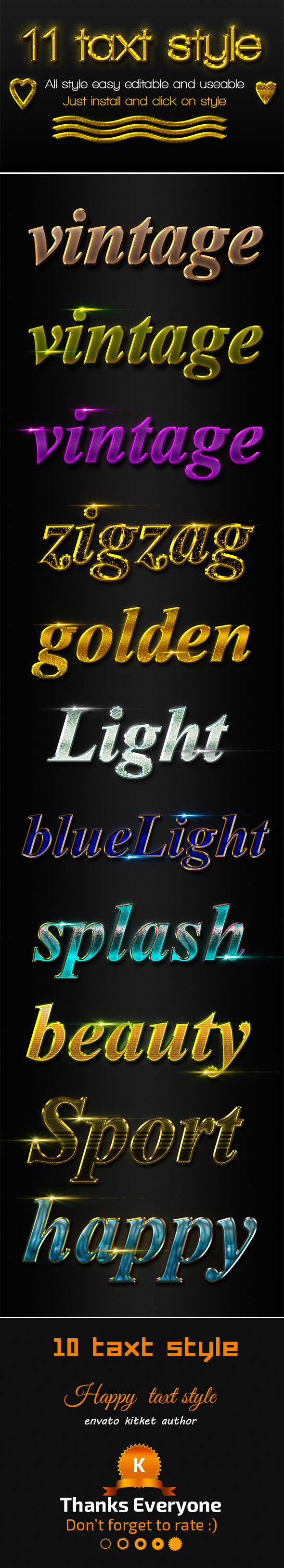 GraphicRiver 11 Text Styles 10979515 GraphicRiver 11 Text Styles 10979515