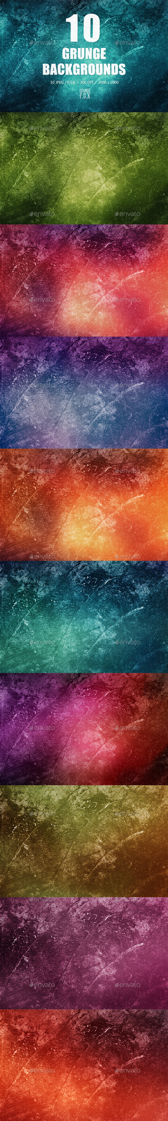 GraphicRiver 10 Grunge Texture Backgrounds 10979687 GraphicRiver 10 Grunge Texture Backgrounds 10979687