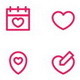 Spring & Love Vector Icons Set