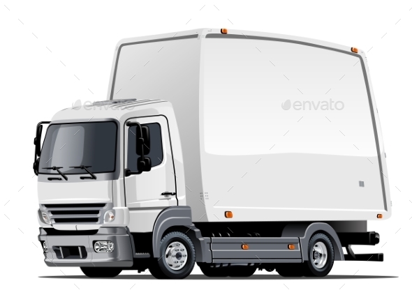 GraphicRiver Cartoon Delivery or Cargo Truck 10981631 GraphicRiver Cartoon Delivery or Cargo Truck 10981631