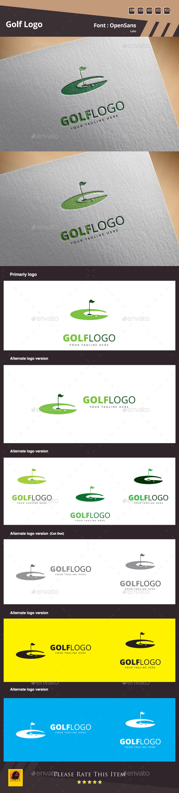 GraphicRiver Golf Logo Template 10981980 GraphicRiver Golf Logo Template 10981980