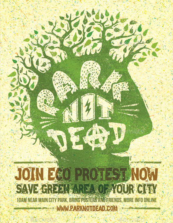 GraphicRiver Park Not Dead Creative Eco Protest Poster 10982528 GraphicRiver Park Not Dead Creative Eco Protest Poster 10982528