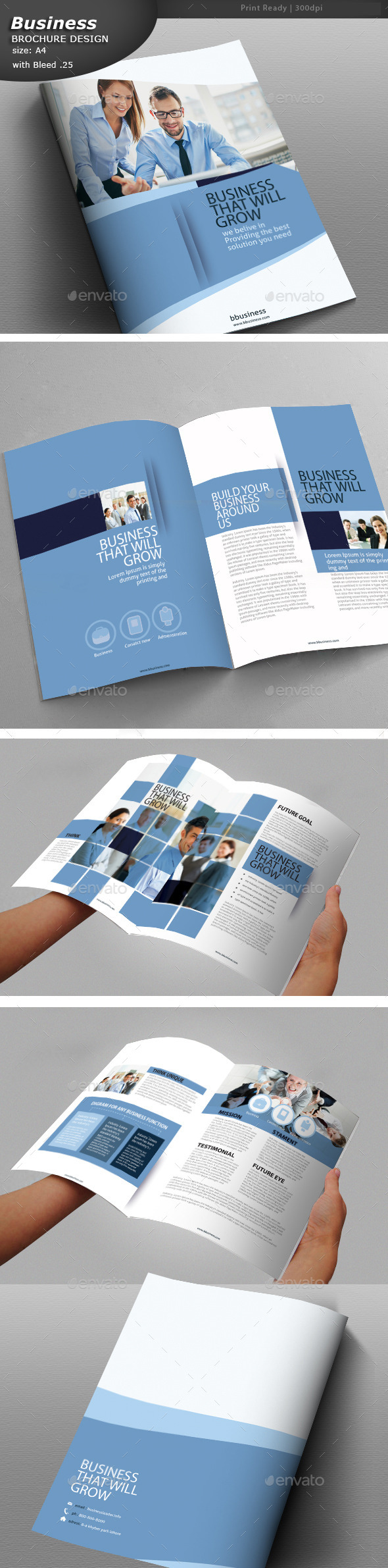GraphicRiver Clean Business Brochure 10932055 GraphicRiver Clean Business Brochure 10932055