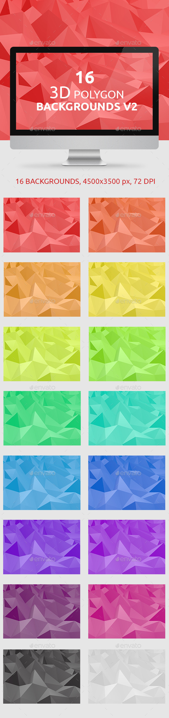 3D Polygon Backgrounds V2