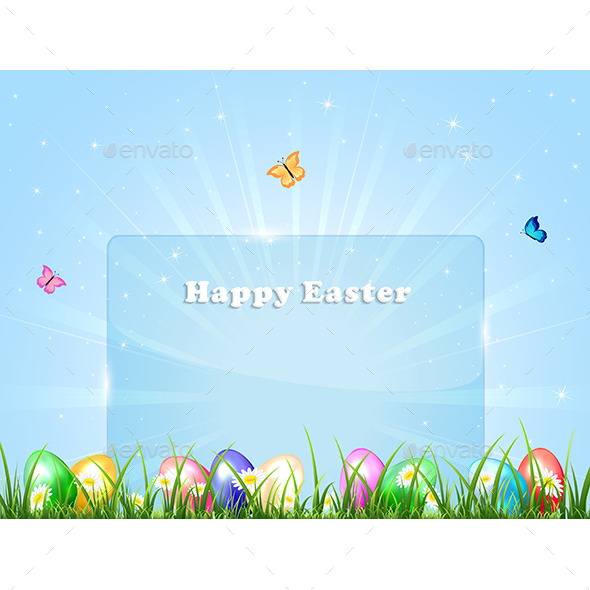 GraphicRiver Easter Banner with Eggs 10982799 GraphicRiver Easter Banner with Eggs 10982799