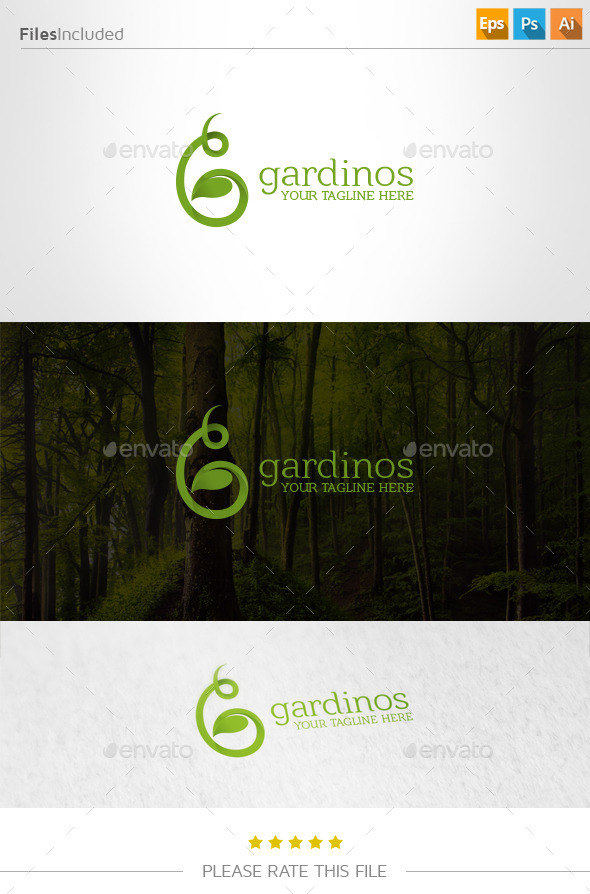 GraphicRiver Green Leaf Logo 10983001 GraphicRiver Green Leaf Logo 10983001