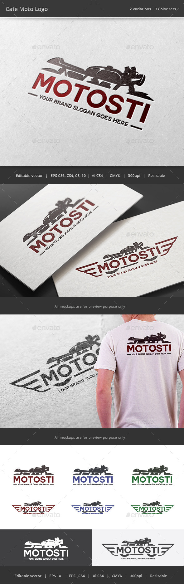 GraphicRiver Cafe Motorcycle Logo 10983056 GraphicRiver Cafe Motorcycle Logo 10983056