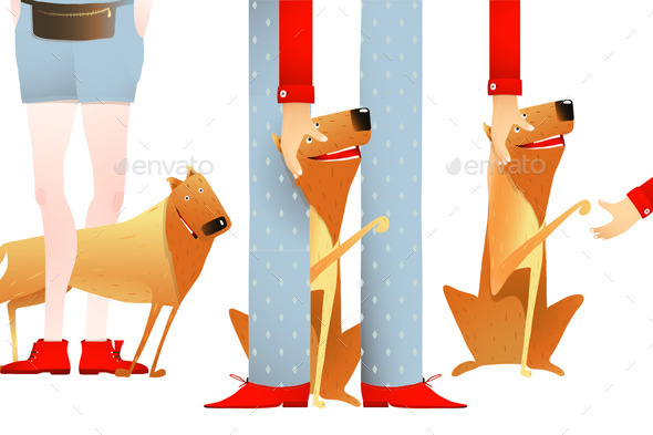 GraphicRiver Smiling Red Dog Sitting Near Feet 10984532 GraphicRiver Smiling Red Dog Sitting Near Feet 10984532