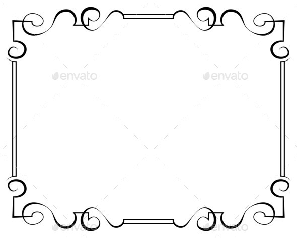 black frame on a white background (Misc) Photo Download