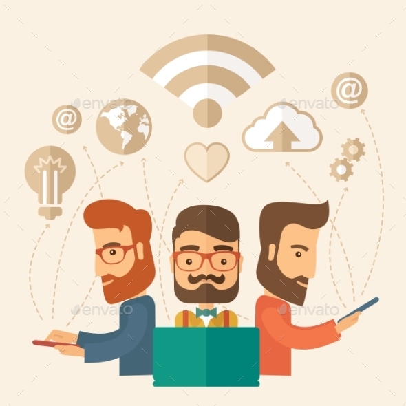 GraphicRiver Office Teamwork Workers 10985057 GraphicRiver Office Teamwork Workers 10985057