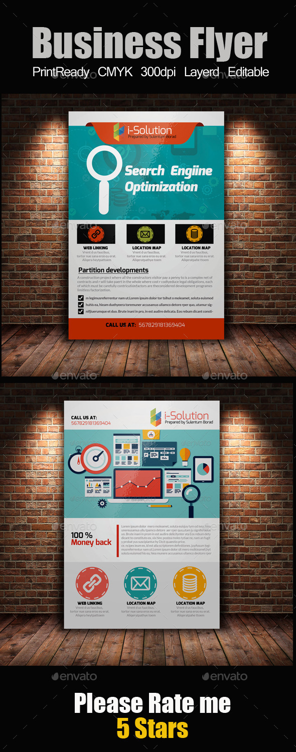 GraphicRiver SEO Flyer Template Bundle 10985338 GraphicRiver SEO Flyer Template Bundle 10985338