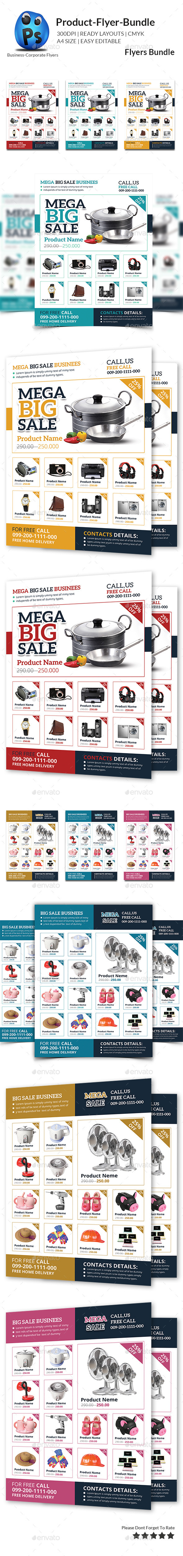 GraphicRiver Product Promotion Flyer Bundle 10986045 GraphicRiver Product Promotion Flyer Bundle 10986045