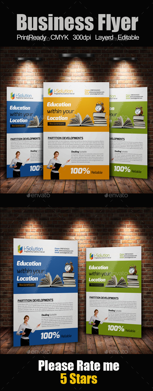 GraphicRiver Education Flyer Template 10986463 GraphicRiver Education Flyer Template 10986463