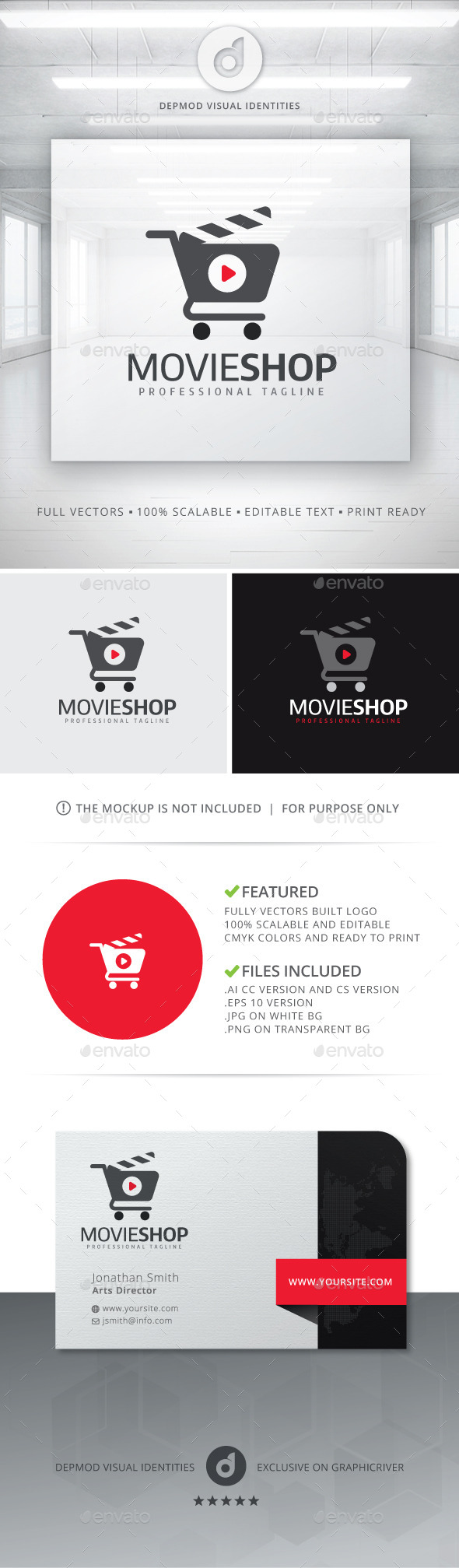 GraphicRiver Movie Shop Logo 10986644 GraphicRiver Movie Shop Logo 10986644