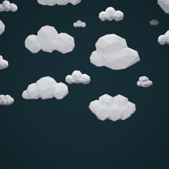3DOcean Low Poly Clouds Pack 10987986 3DOcean Low Poly Clouds Pack 10987986