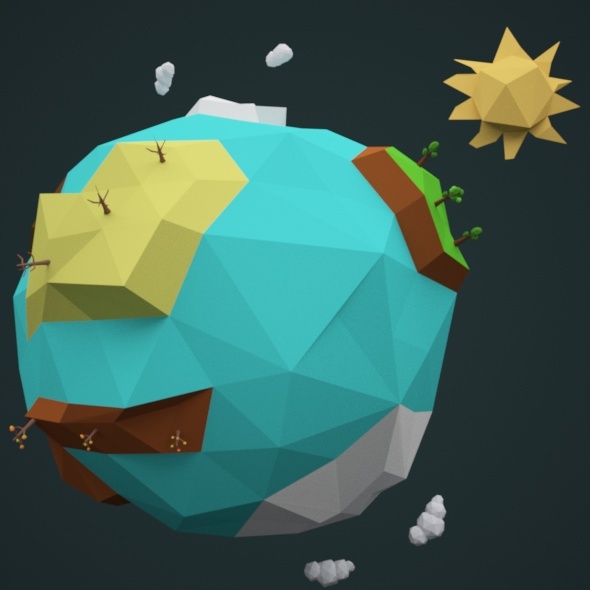 3DOcean Low Poly Earth 02 10988000 3DOcean Low Poly Earth 02 10988000