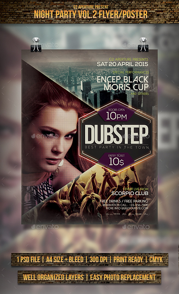 GraphicRiver Night Party Flyer Poster Vol.2 10988348 GraphicRiver Night Party Flyer Poster Vol.2 10988348