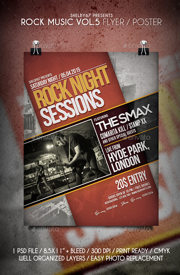 GraphicRiver Rock Music Flyer Poster Vol.5 10989183 GraphicRiver Rock Music Flyer Poster Vol.5 10989183