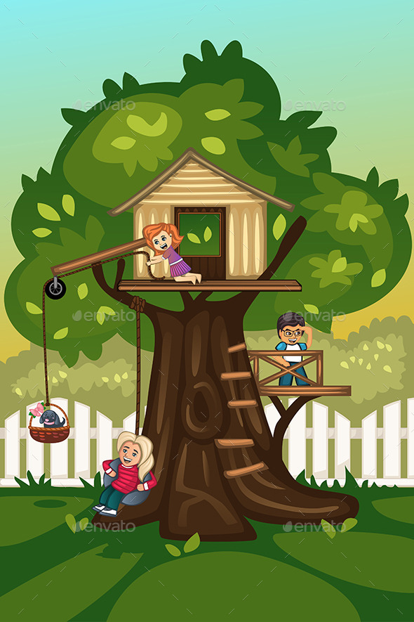 GraphicRiver Tree House 10989186 GraphicRiver Tree House 10989186