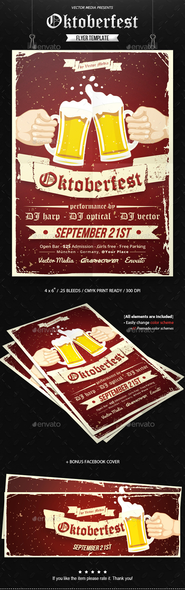 GraphicRiver Oktoberfest Flyer 10927659 GraphicRiver Oktoberfest Flyer 10927659