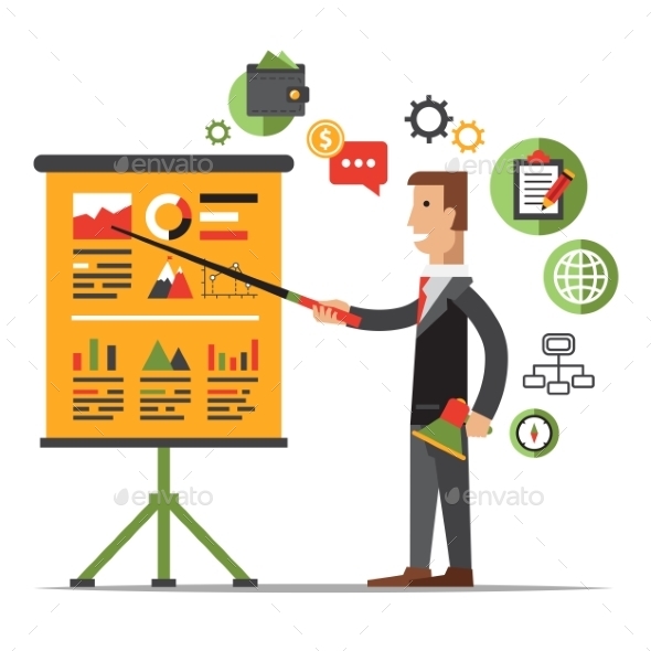 GraphicRiver Businessman Gives a Presentation or Seminar 10991771 GraphicRiver Businessman Gives a Presentation or Seminar 10991771