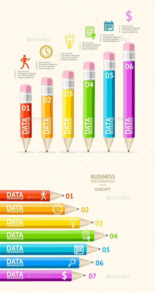 GraphicRiver Pencil Infographic 10991776 GraphicRiver Pencil Infographic 10991776