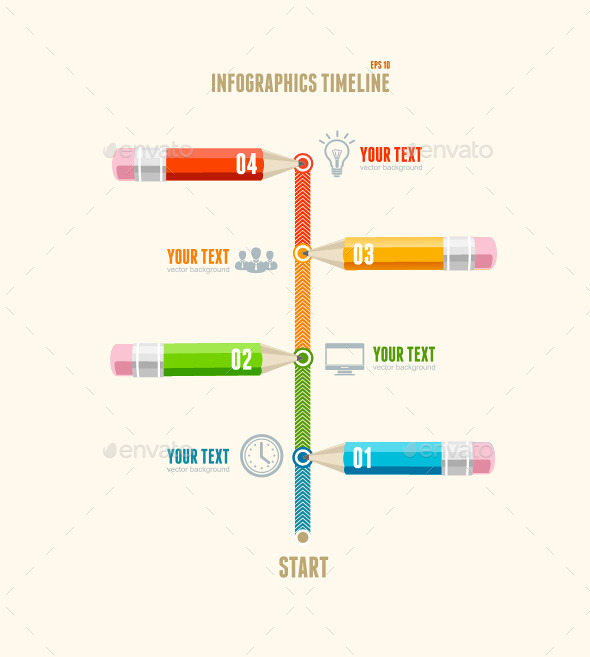 GraphicRiver Pencils Infographic 10991792 GraphicRiver Pencils Infographic 10991792