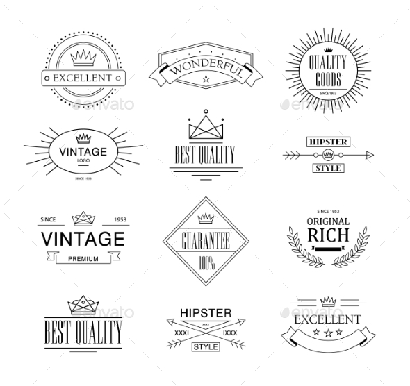 GraphicRiver Label and Vintage Premium Quality Collection 10992349 GraphicRiver Label and Vintage Premium Quality Collection 10992349