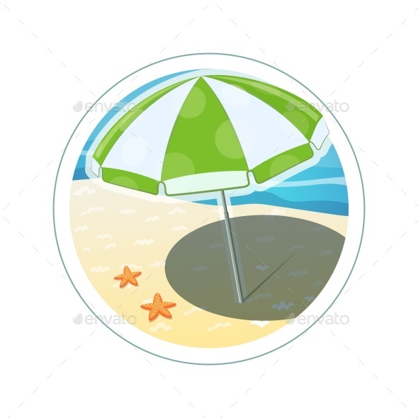 GraphicRiver Beach Umbrella 10992599 GraphicRiver Beach Umbrella 10992599