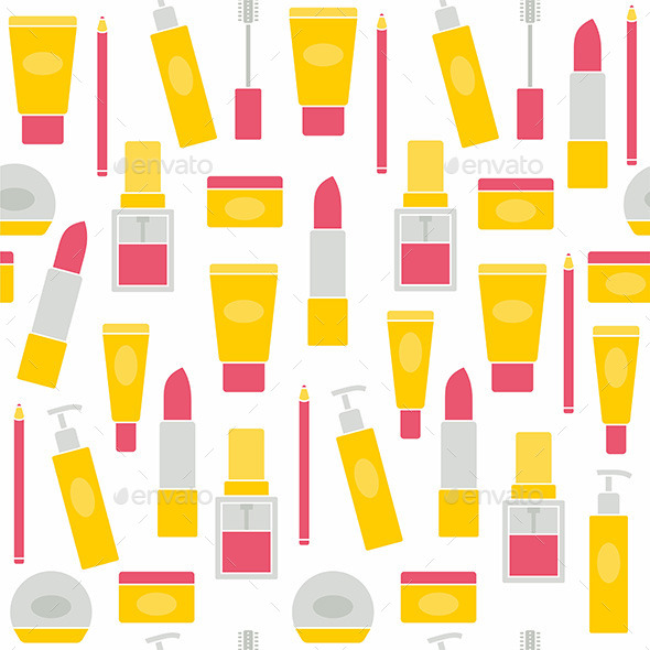 GraphicRiver Seamless background with cosmetics icons 10994253 GraphicRiver Seamless background with cosmetics icons 10994253