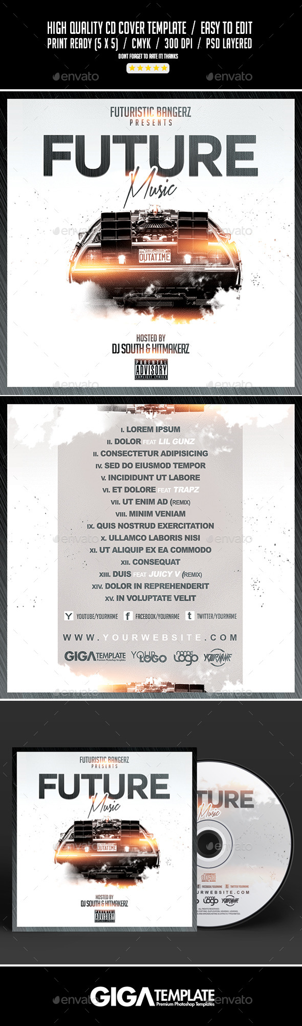 GraphicRiver Future Music Mixtape Album CD Cover Template 10930960 GraphicRiver Future Music Mixtape Album CD Cover Template 10930960