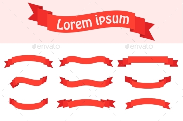 GraphicRiver Flat Color Ribbons and Badges 10994629 GraphicRiver Flat Color Ribbons and Badges 10994629