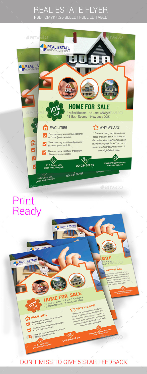 GraphicRiver Real Estate Flyer 10995221 GraphicRiver Real Estate Flyer 10995221