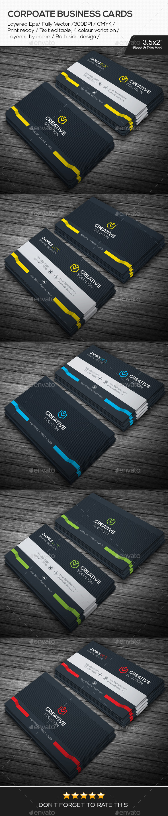 GraphicRiver Creative Solution Corporate Business Cards 10995288 GraphicRiver Creative Solution Corporate Business Cards 10995288