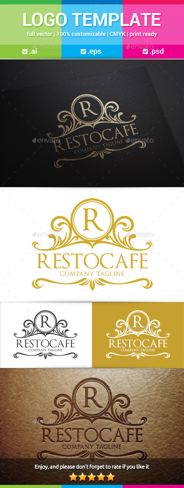 GraphicRiver Restocafe Vintage Logo 10995375 GraphicRiver Restocafe Vintage Logo 10995375