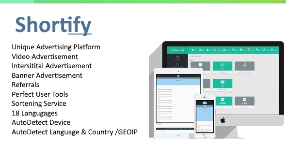 CodeCanyon Shortify Unique Advertising Platform 10954952 CodeCanyon Shortify Unique Advertising Platform 10954952