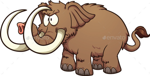 GraphicRiver Cartoon Mammoth 10995808 GraphicRiver Cartoon Mammoth 10995808