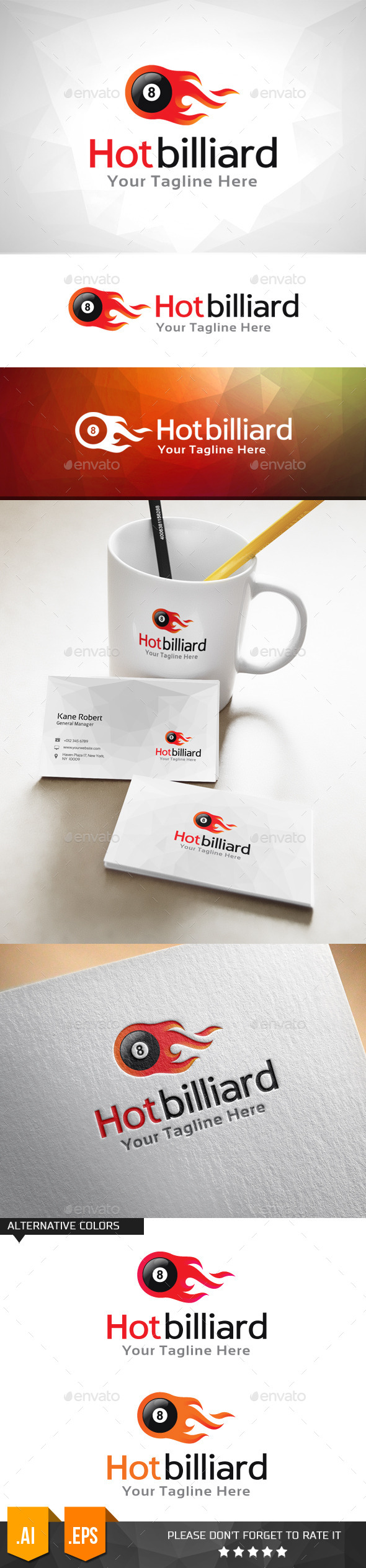 GraphicRiver Hot Billiard Logo Template 10995939 GraphicRiver Hot Billiard Logo Template 10995939