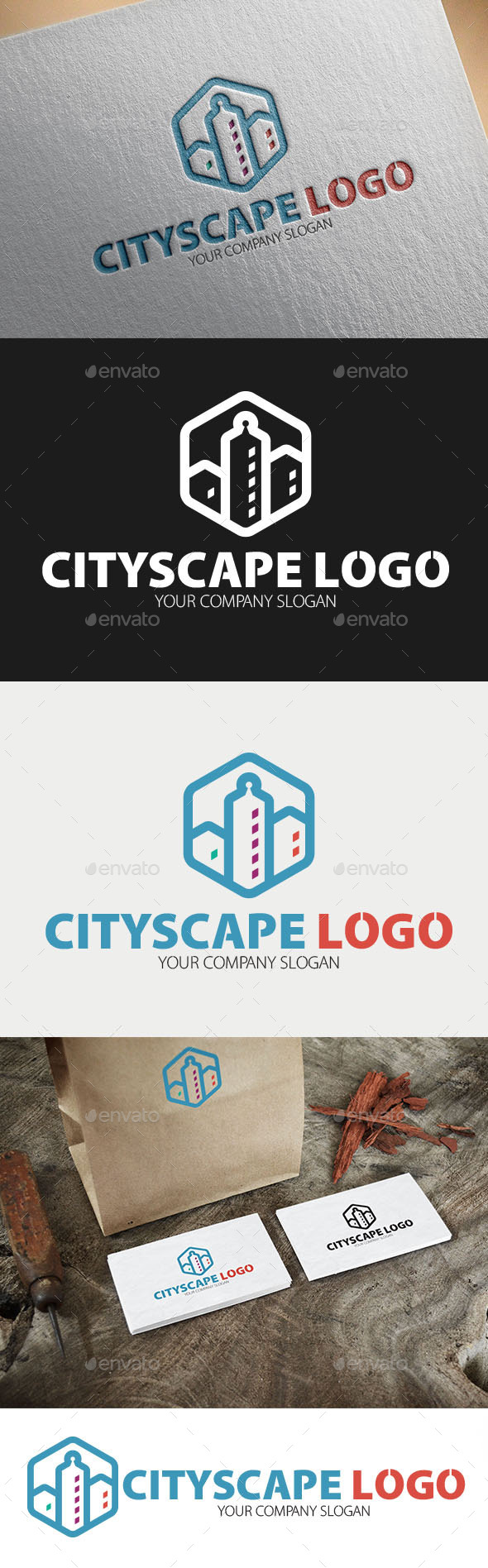 Cityscape Logo Template (Buildings)