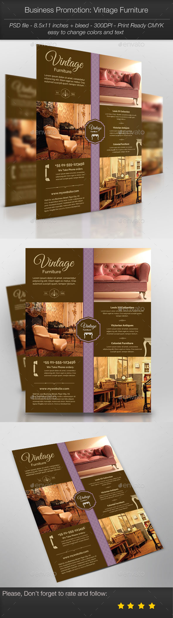 GraphicRiver Business Promotion Vintage Furniture 10997990 GraphicRiver Business Promotion Vintage Furniture 10997990